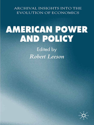 cover image of American Power and Policy